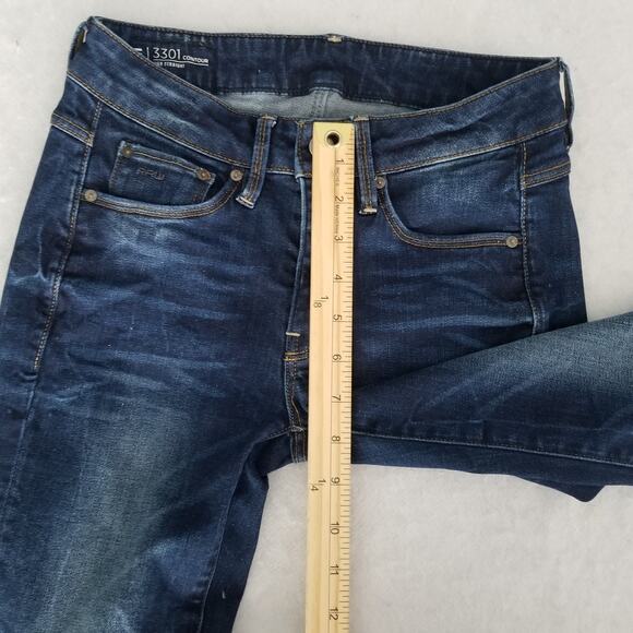 G-Star Raw 3301 Contour High Straight Women's Jeans, Size 25W - Picture 8 of 10